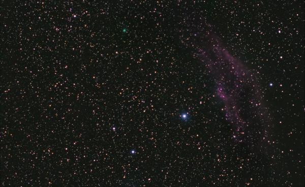 Kometa 19P Borrelly i Mgławica Kalifornia