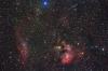 Mgławica NGC 7822 i meteor
