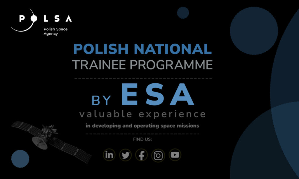 Start polskiego programu stażowego w strukturach Europejskiej Agencji Kosmicznej